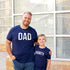 Dad, Mom, Shorty Matching T-shirt Set - Navy
